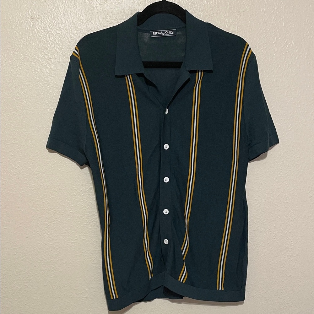 Knit Collared Button-Up